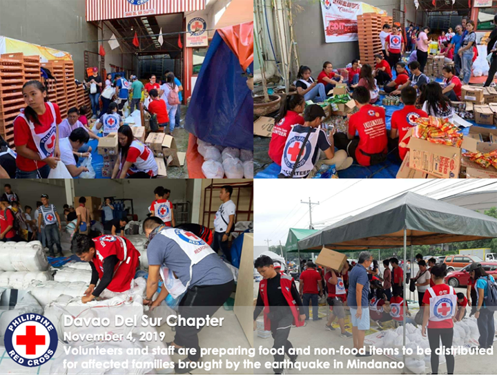 philippine red cross call for donations for cotabato quake