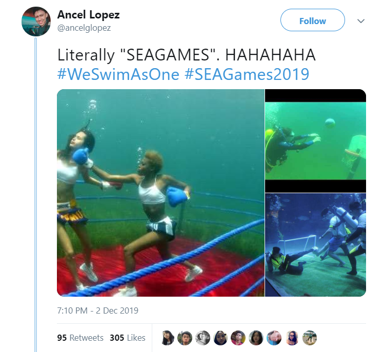 photoshopped players playing in the sea