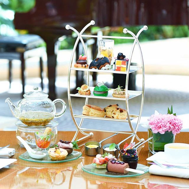 High tea sets at Oasis Garden Cafe
