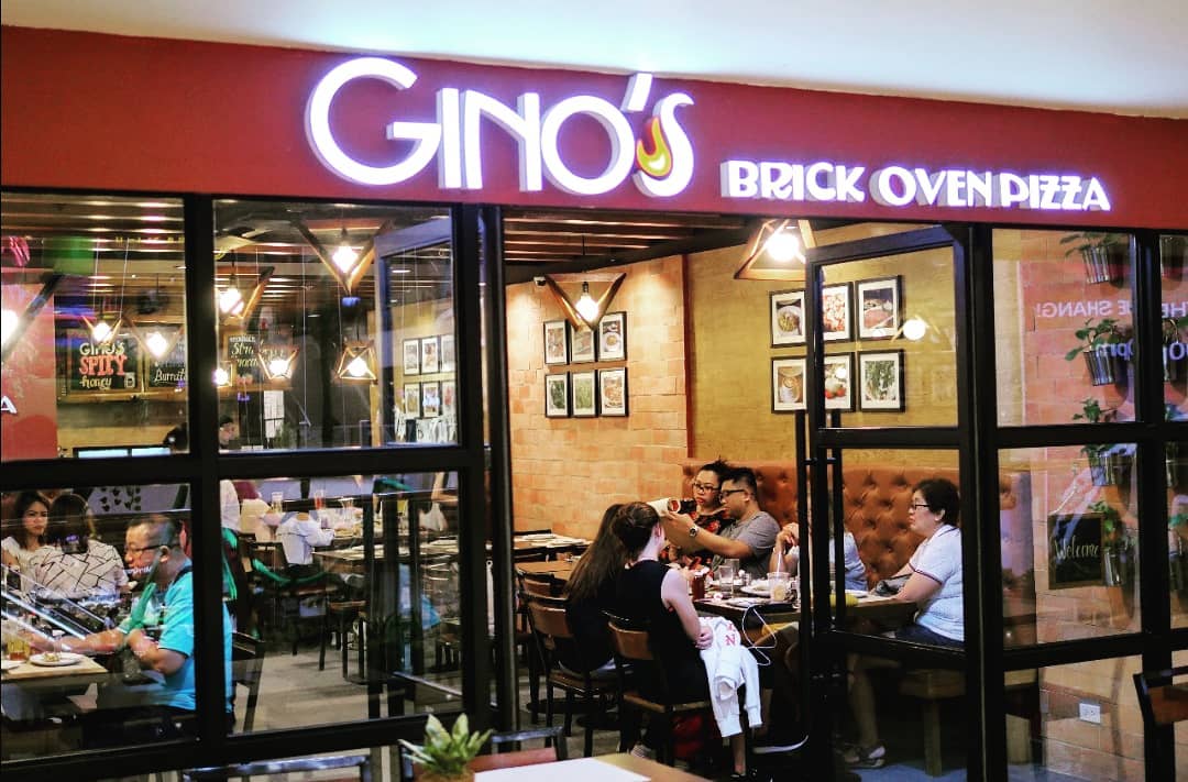 gino’s brick oven pizza in manila