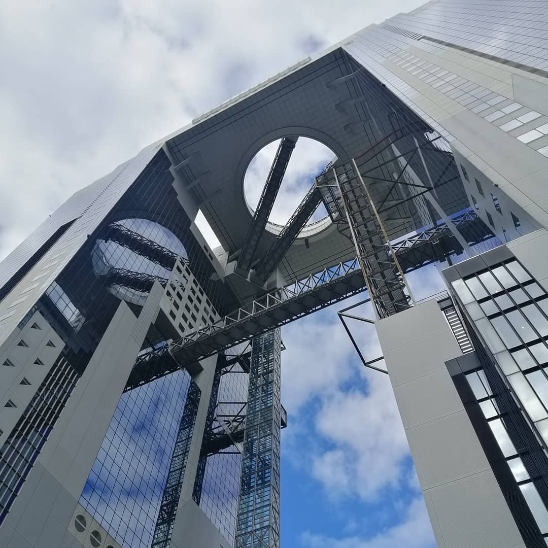 Umeda Sky Building from the ground