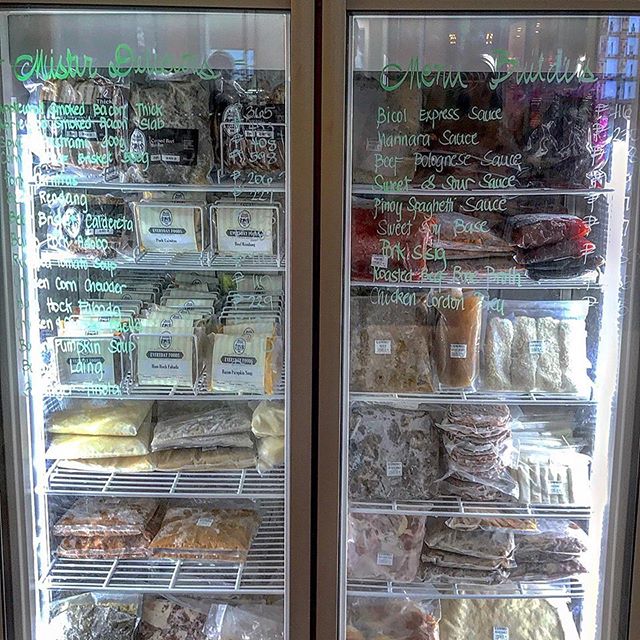 Mister Delicious' refrigerator full of frozen meats
