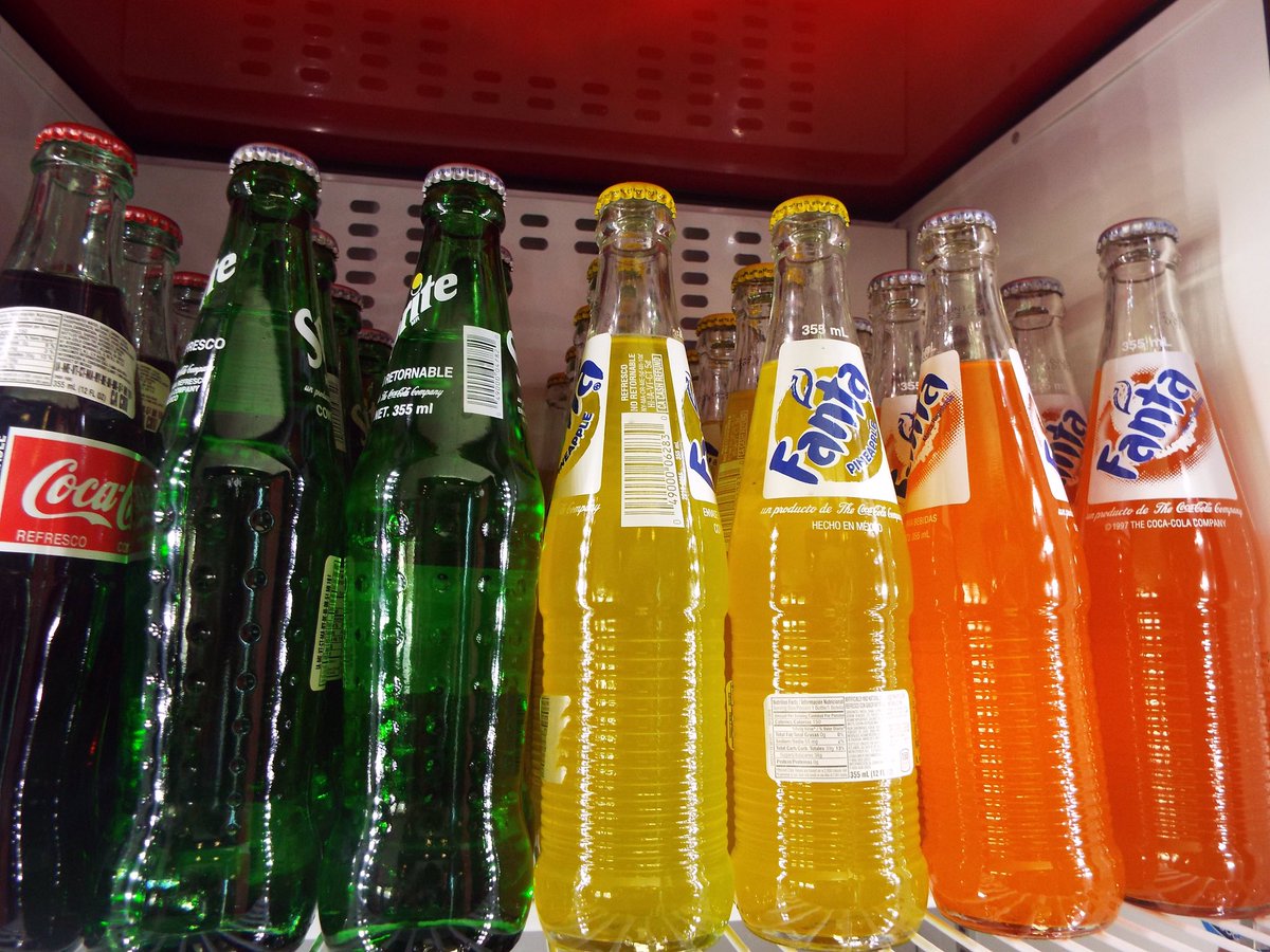 Bottles of Fanta