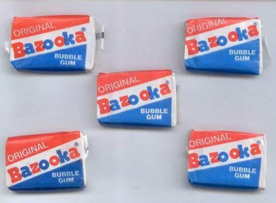 Bazooka bubble gums