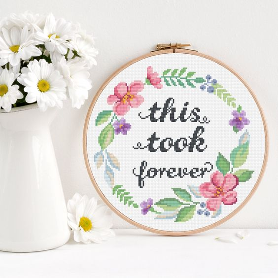 Cross stitch sample