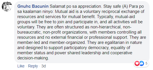 Mutual aid according to the tricycle driver