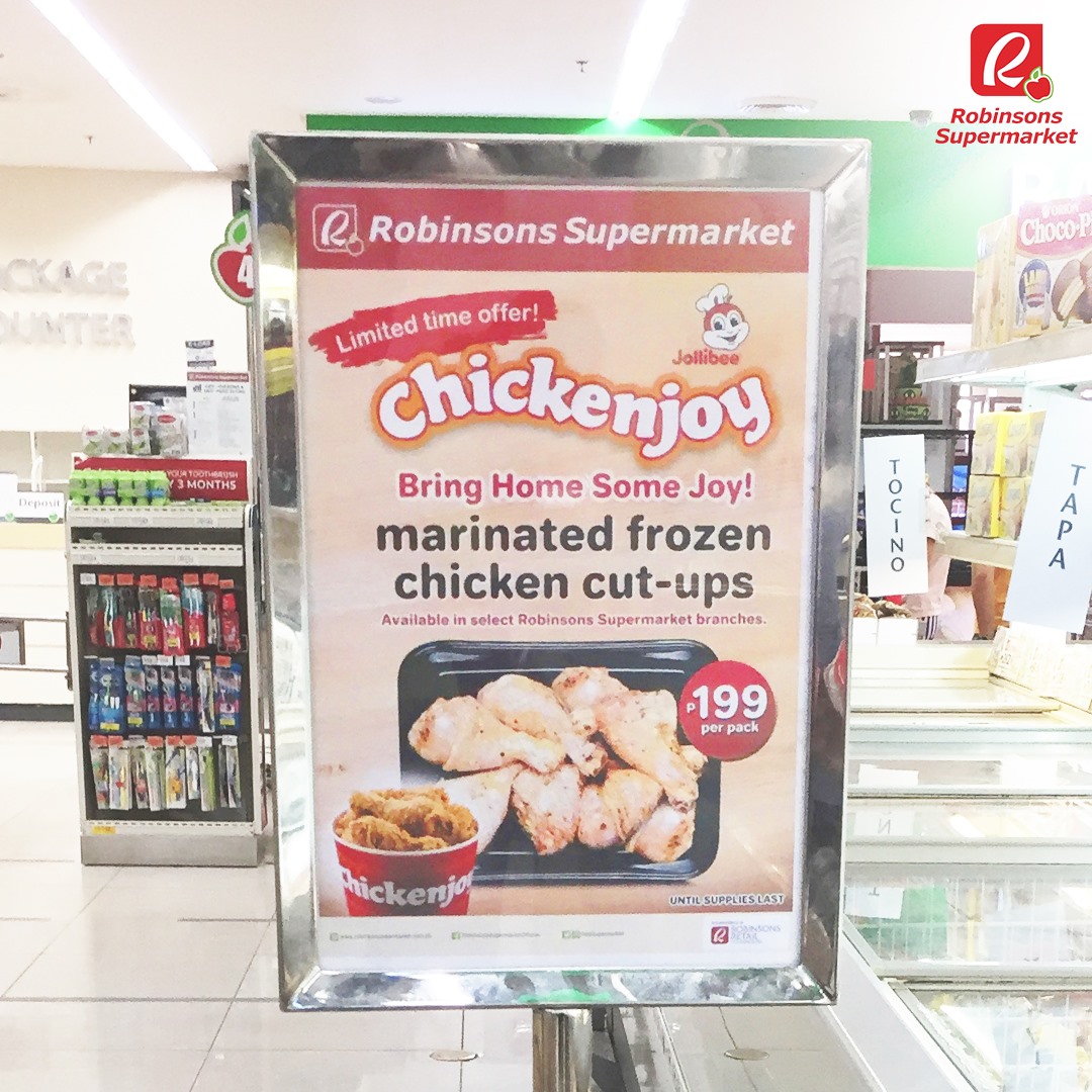Robinsons Supermarket selling Chickenjoy too