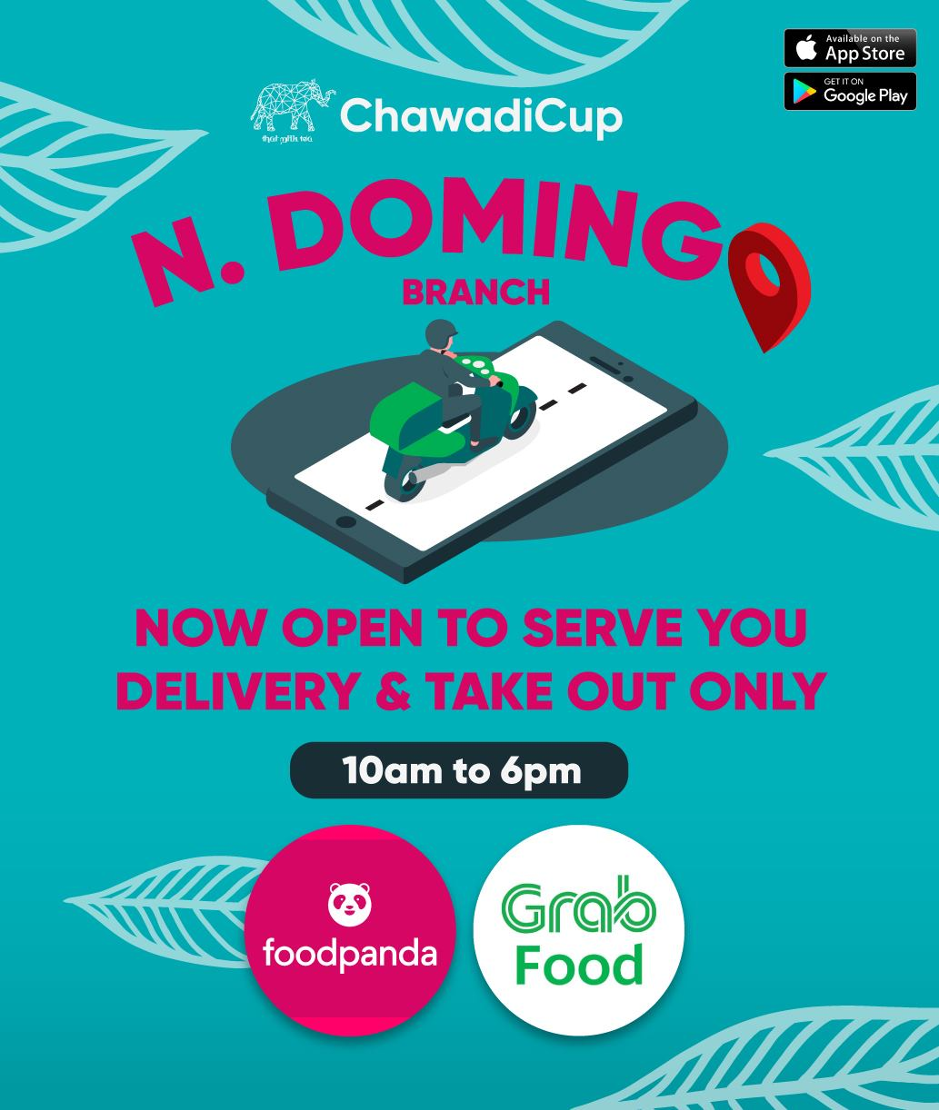 ChawdiCup's delivery and take-out announcement