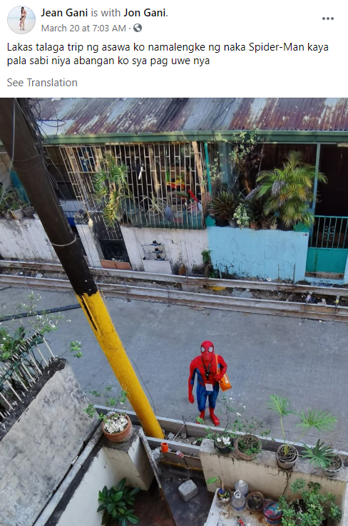 Spiderman spotted in Sampaloc