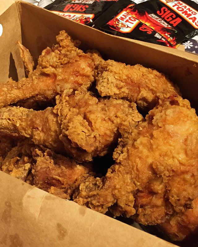 box of fried chicken