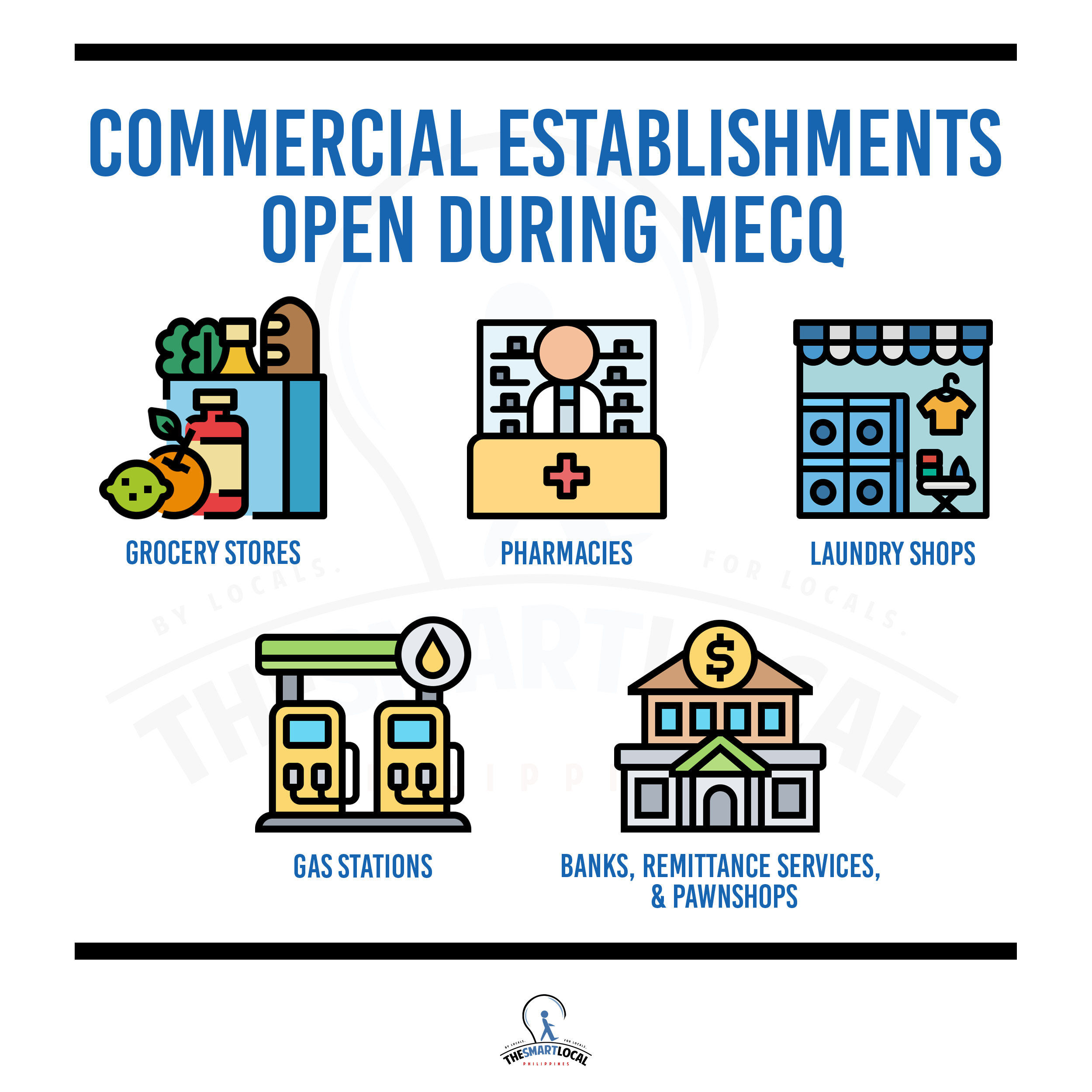 Open commercial centers in MECQ