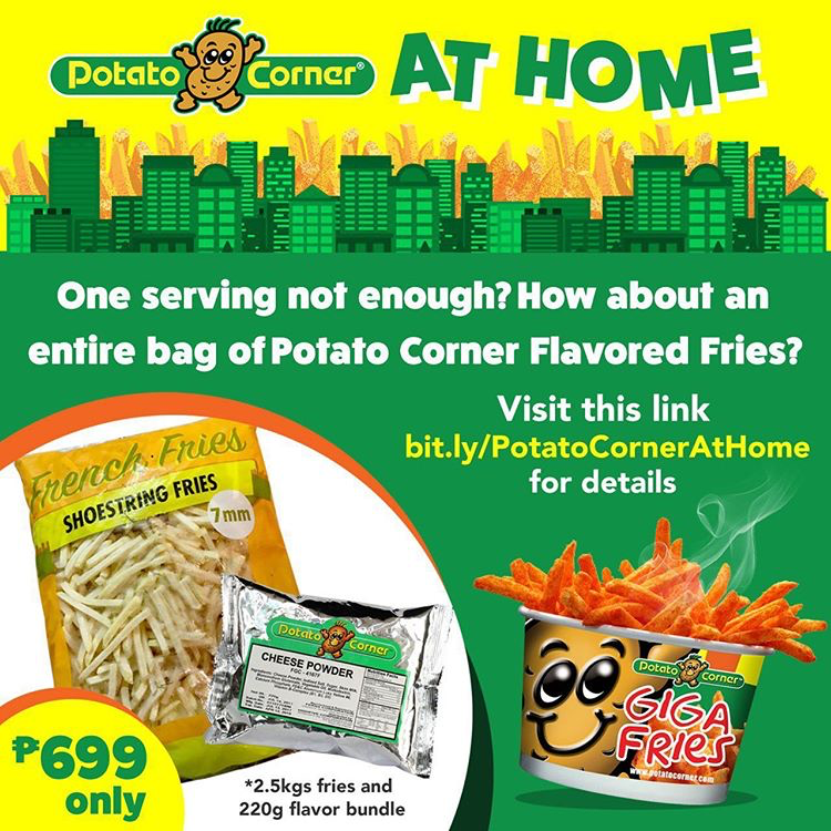 potato corner at home promo