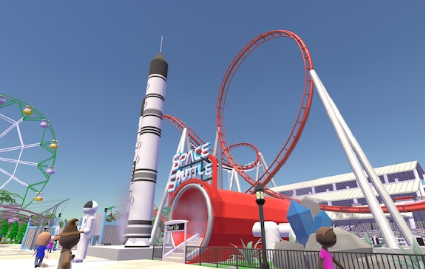 Enchanted Kingdom's Space Shuttle on virtual simulation