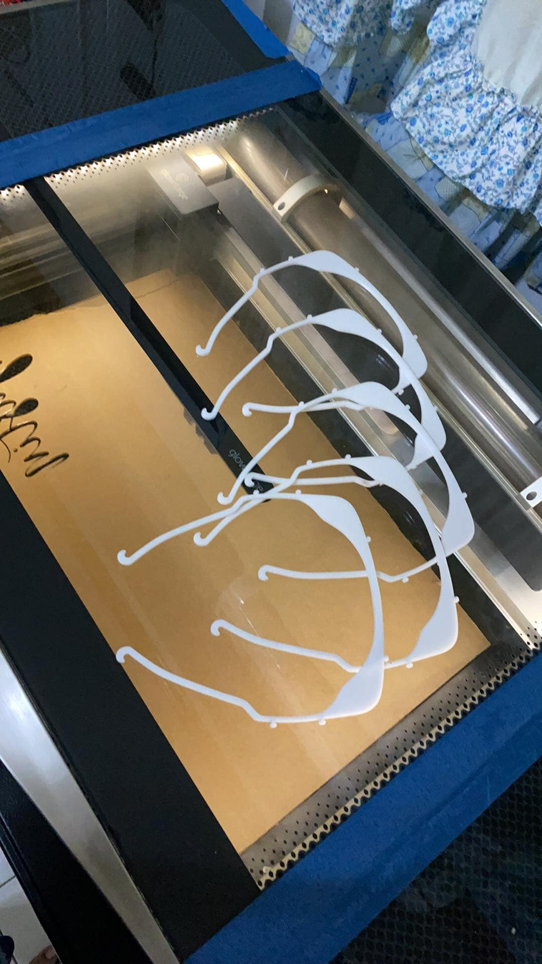 face shields on a 3D printer