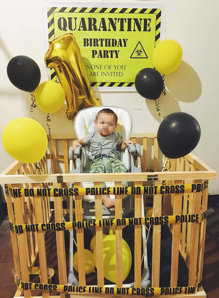 Quarantine birthday party set