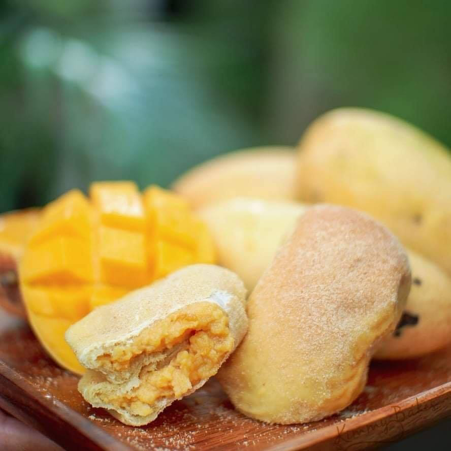 yellow mango pandesal