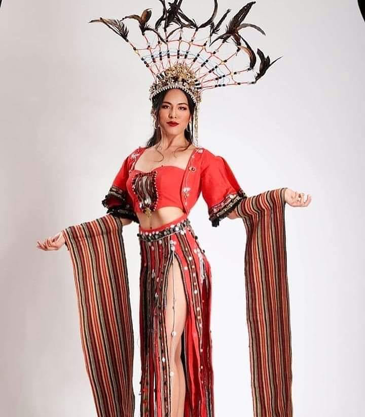 woman in creative filipino costume