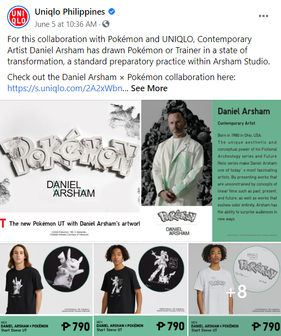 UNIQLO Launching Daniel Arsham x Pokémon UT Collection on April 24  The  Pokémon Company North America Official Press Site