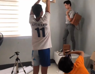 bahay kubo bags - shooting process