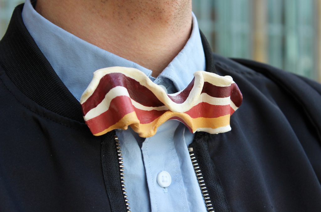 empanada purse - bacon bow tie