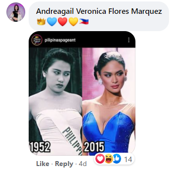 Teresita Sanchez Miss Universe - comparison to Pia Wurtzbach