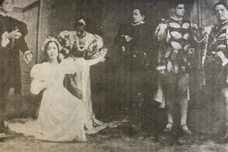 Manila Metropolitan Theater - The cast of opera Lucia de Lammermoor