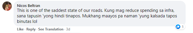 Quezon City plantito - comment to Infante's post