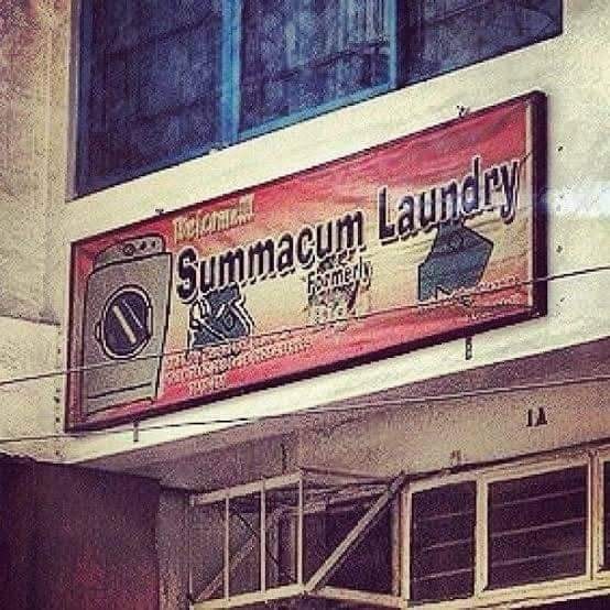 summa cum laundry sign