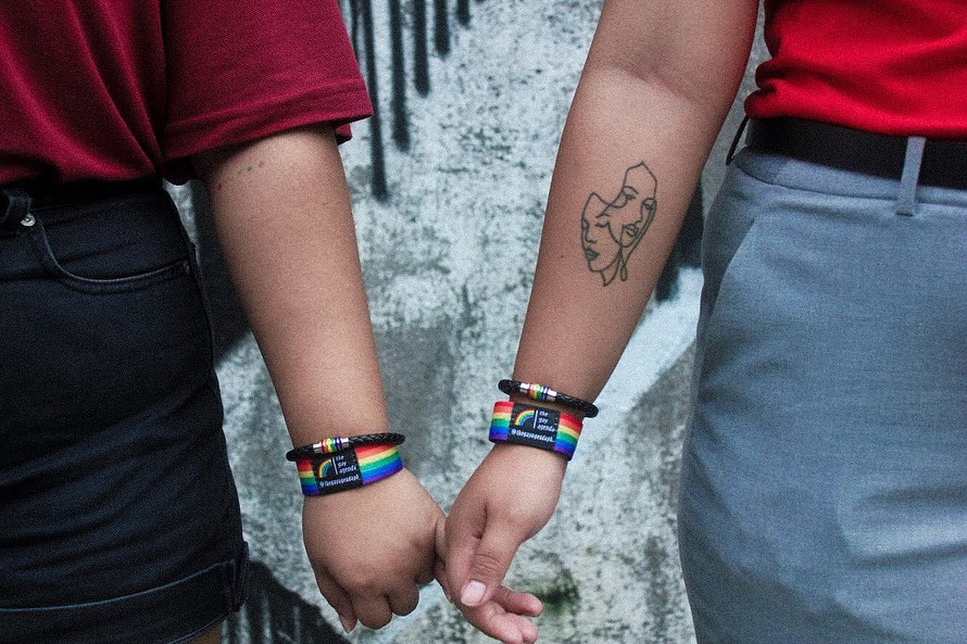 Valentines day gift ideas - The Gay Agenda bracelet and wrisband
