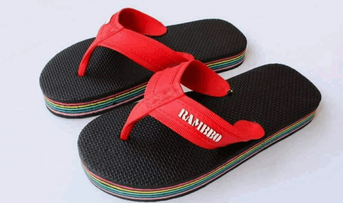 Filipino childhood things - Rambbo slippers