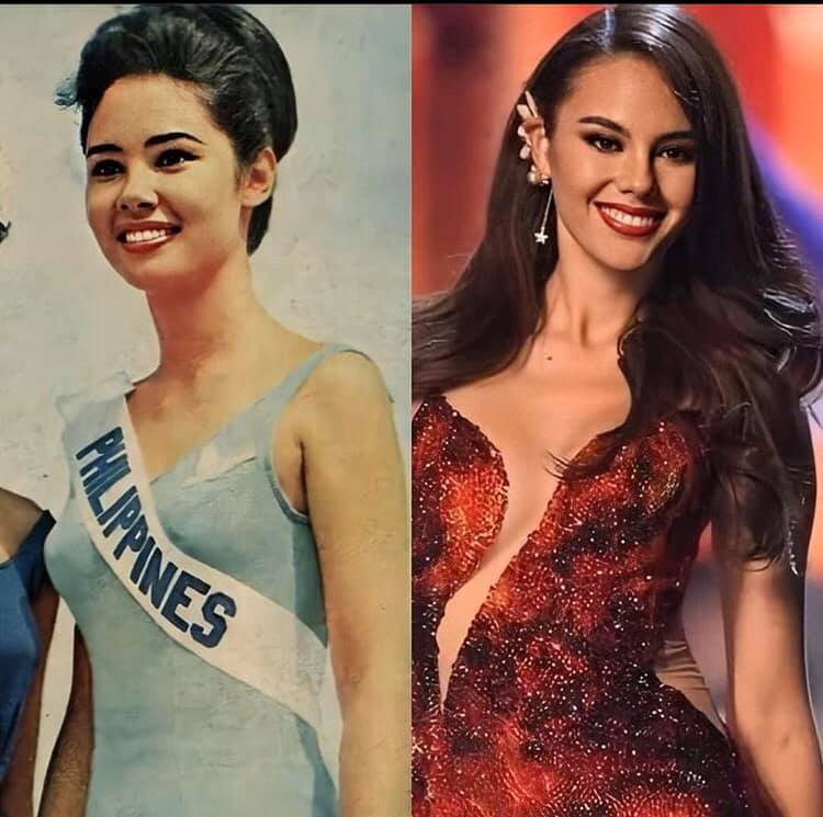 Miss Universe Philippines - Lalaine Bennett (left) and Catriona Gray (right)