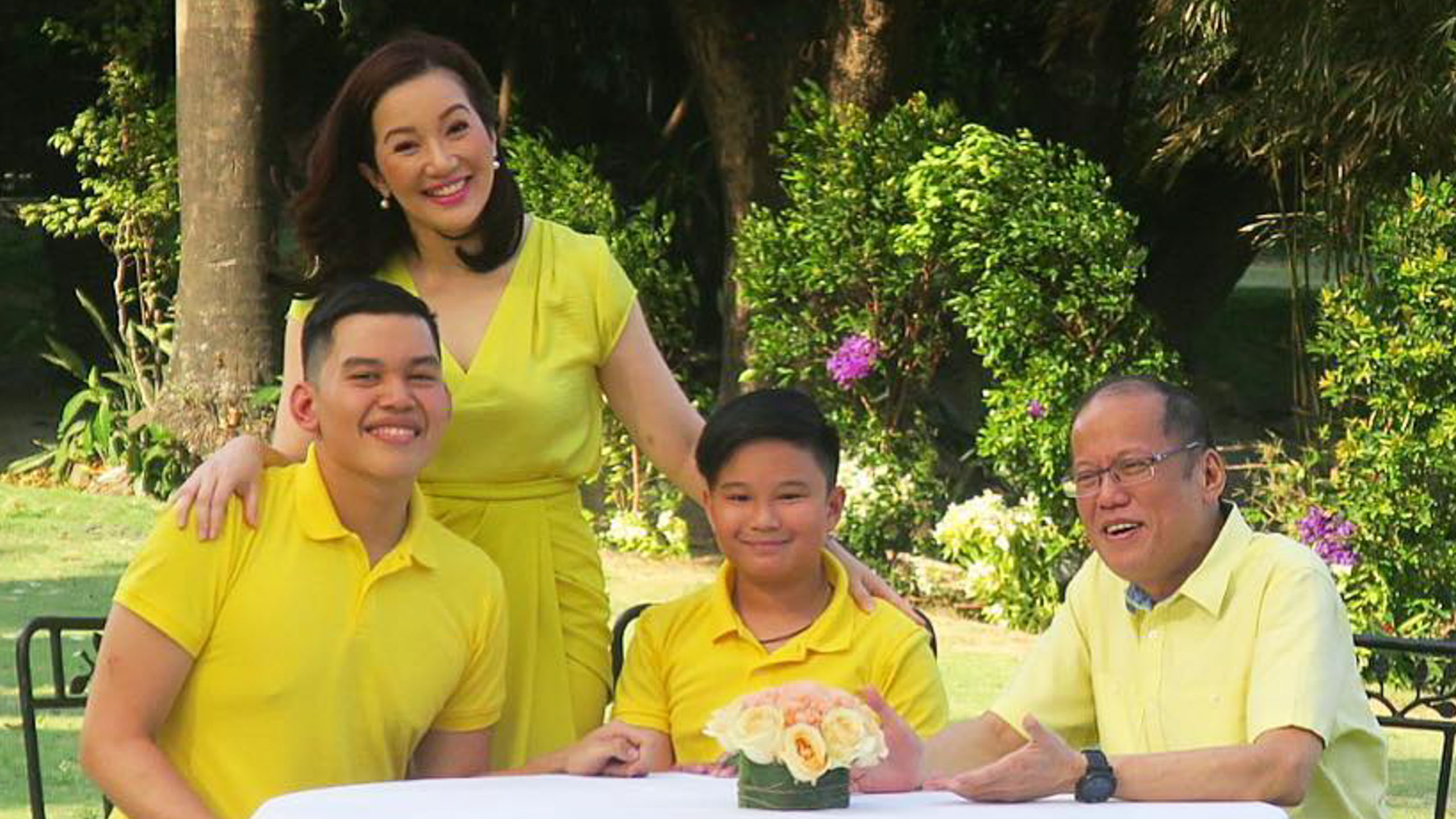 Benigno 'Noynoy' Aquino III - with Josh, Bimby, and Kris