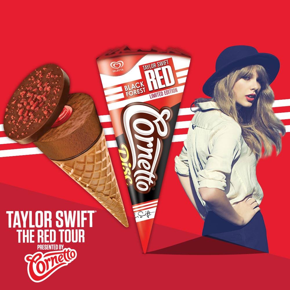 celeb-themed meals - taylor swift ice cream