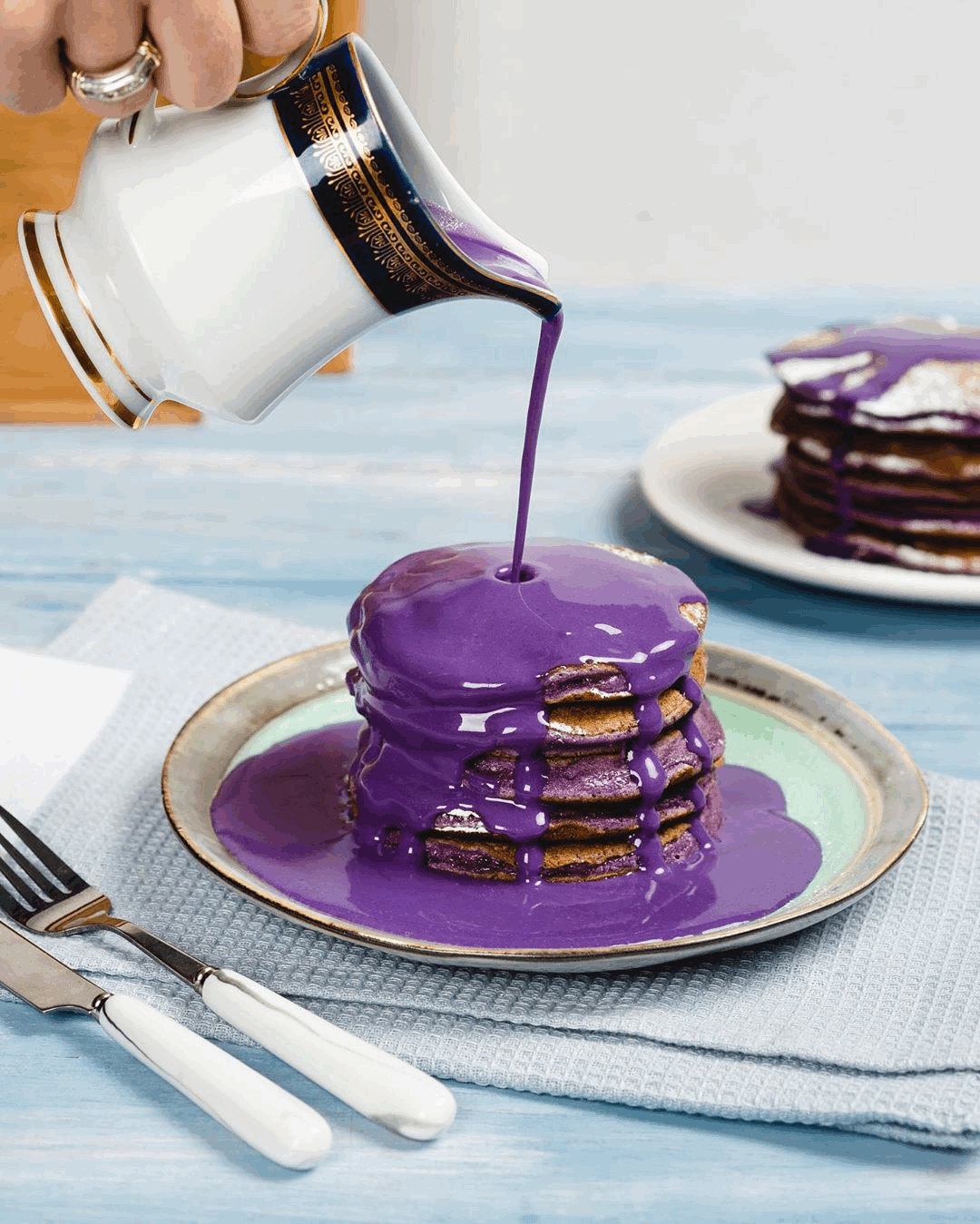 Chocolate Ombre Pancakes