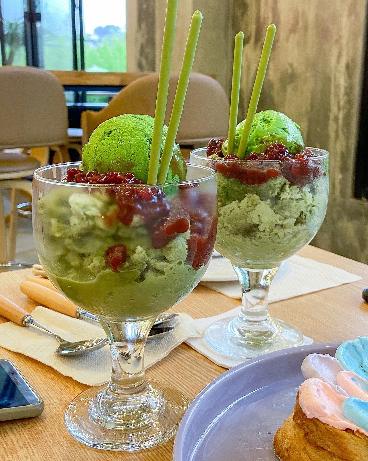 Seollem Cafe - Matcha Bingsu Snow Ice