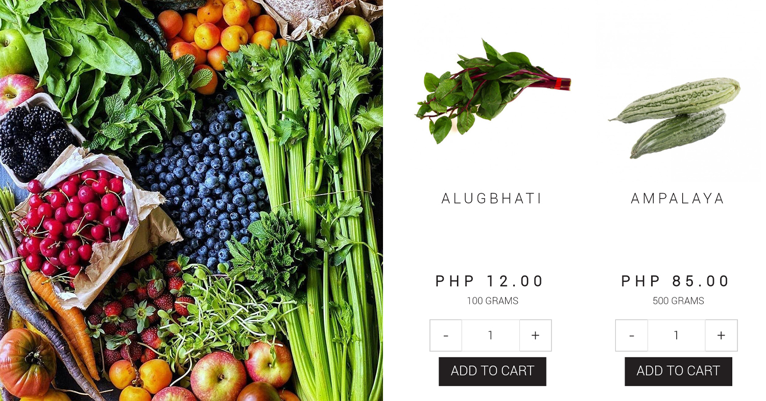 online stores - fresh produce