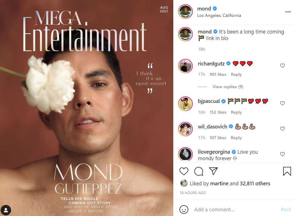 Raymond Gutierrez Formally Comes Out As Gay Richard Shows Support