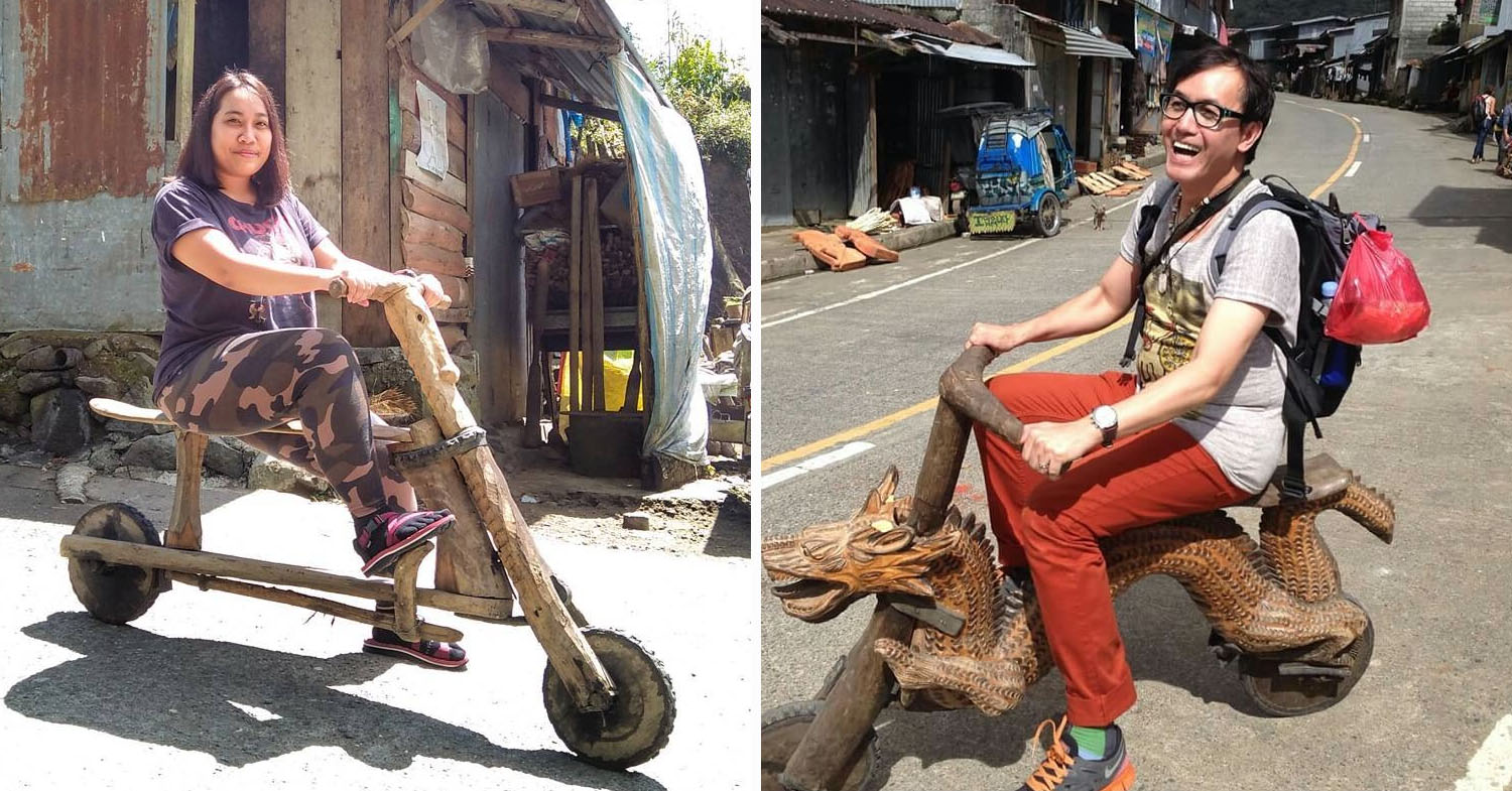 wooden scooters ifugao