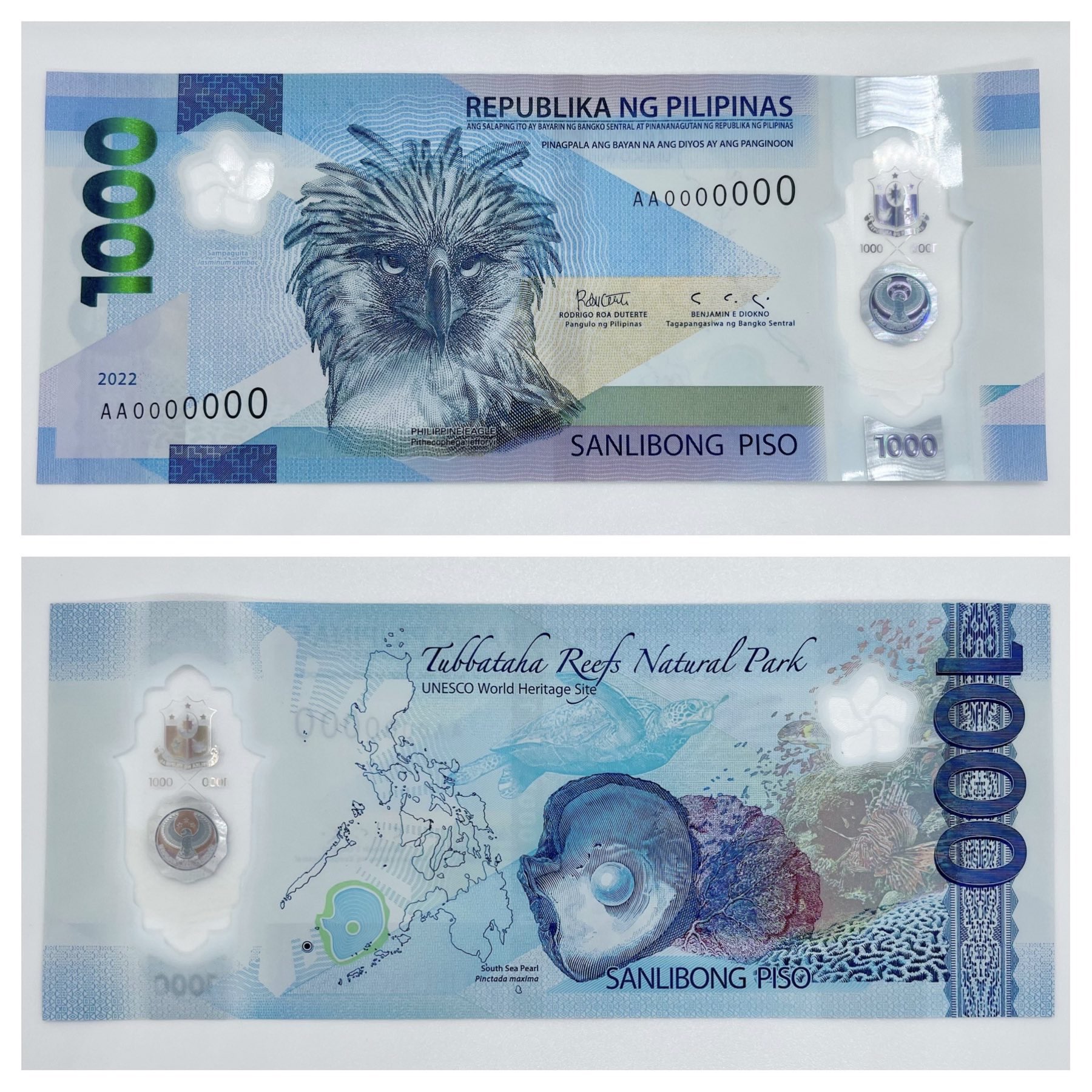 P1,000 bill - Philippine eagle