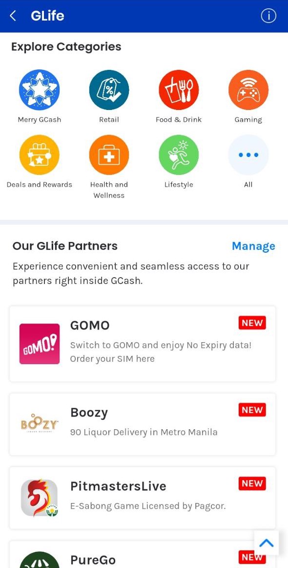 GCash Features - GLife