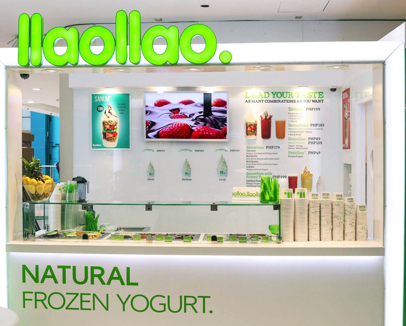 Yogurt shops Manila - llaollao 