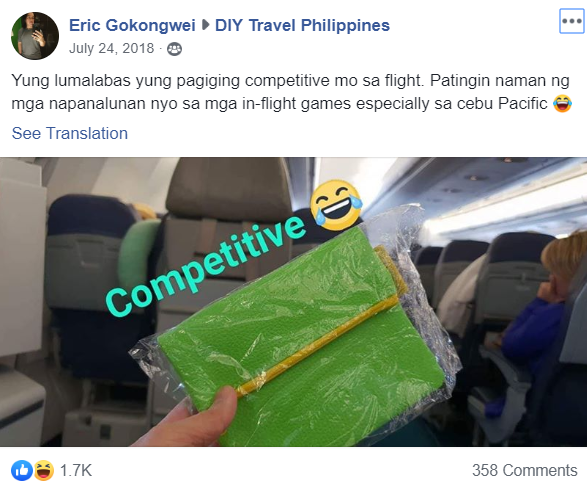Pinoy budget traveler - Cebu Pacifiic games