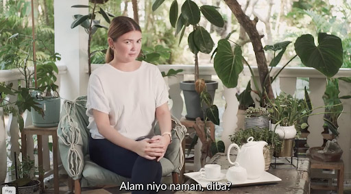 Angelica Panganiban having tea