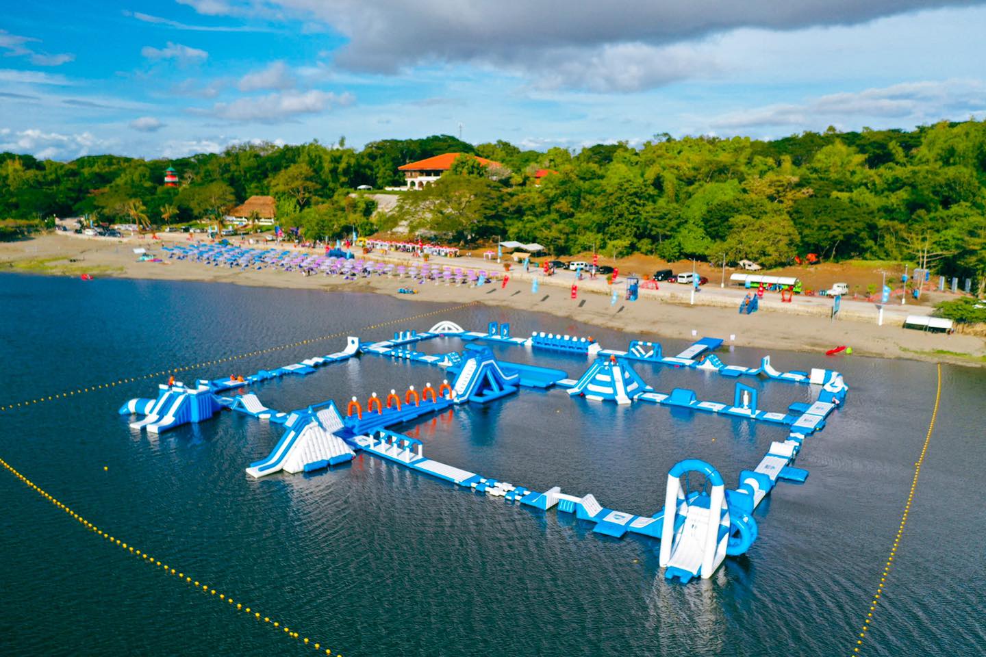 Paoay Lake Water Park - obstacle course
