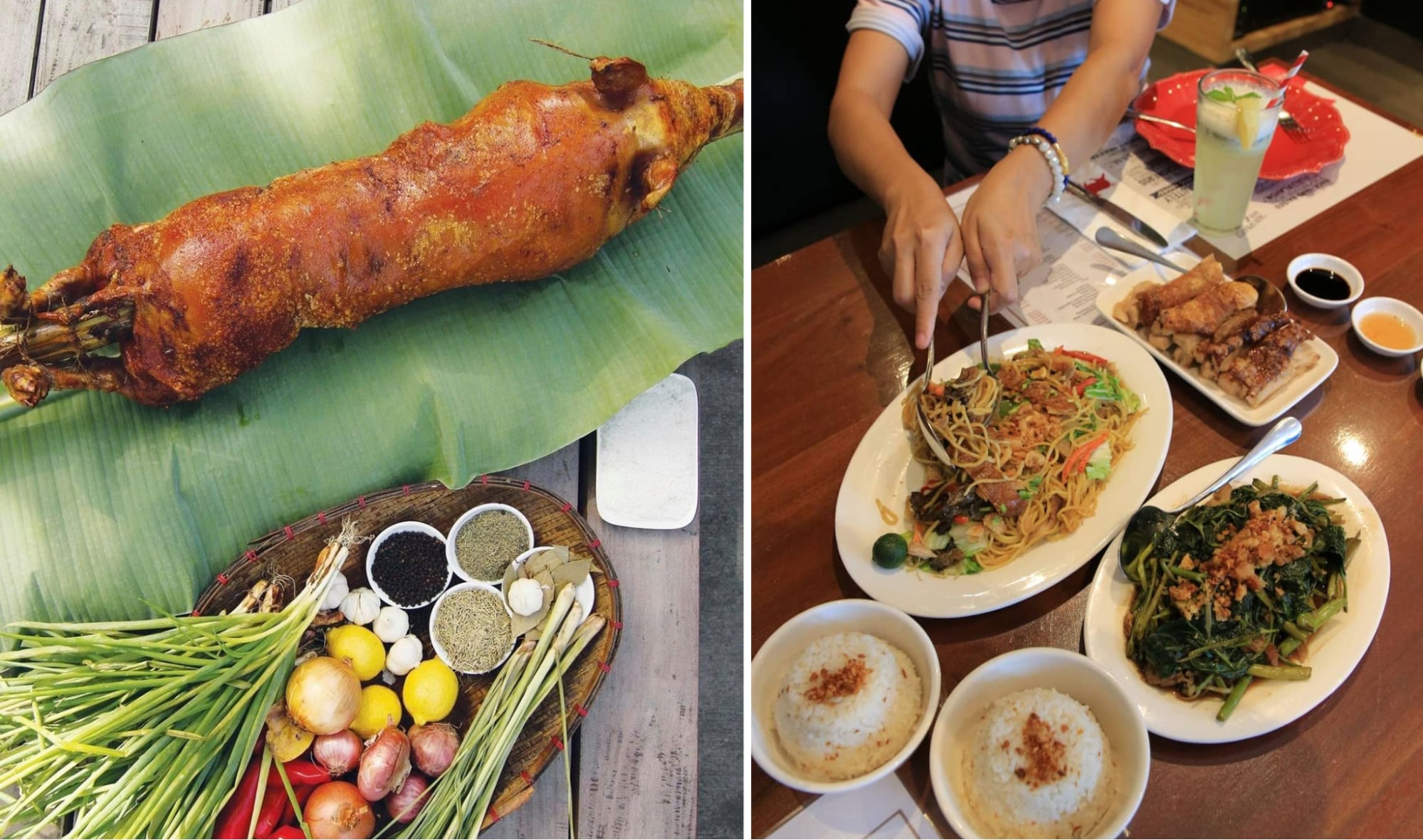 lechon and lechon dishes