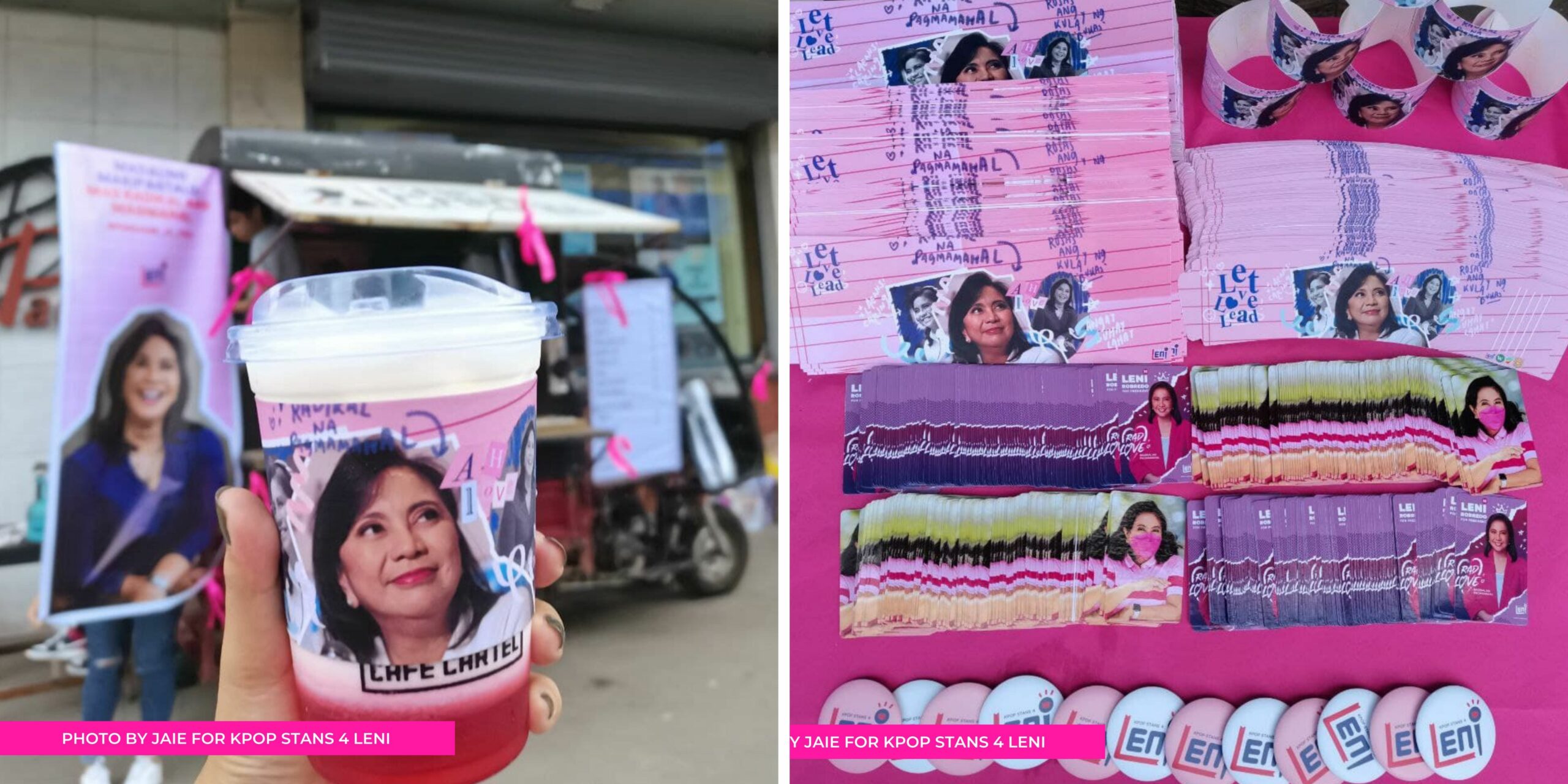 Filipino K-pop fans - Leni Robredo cupsleeve