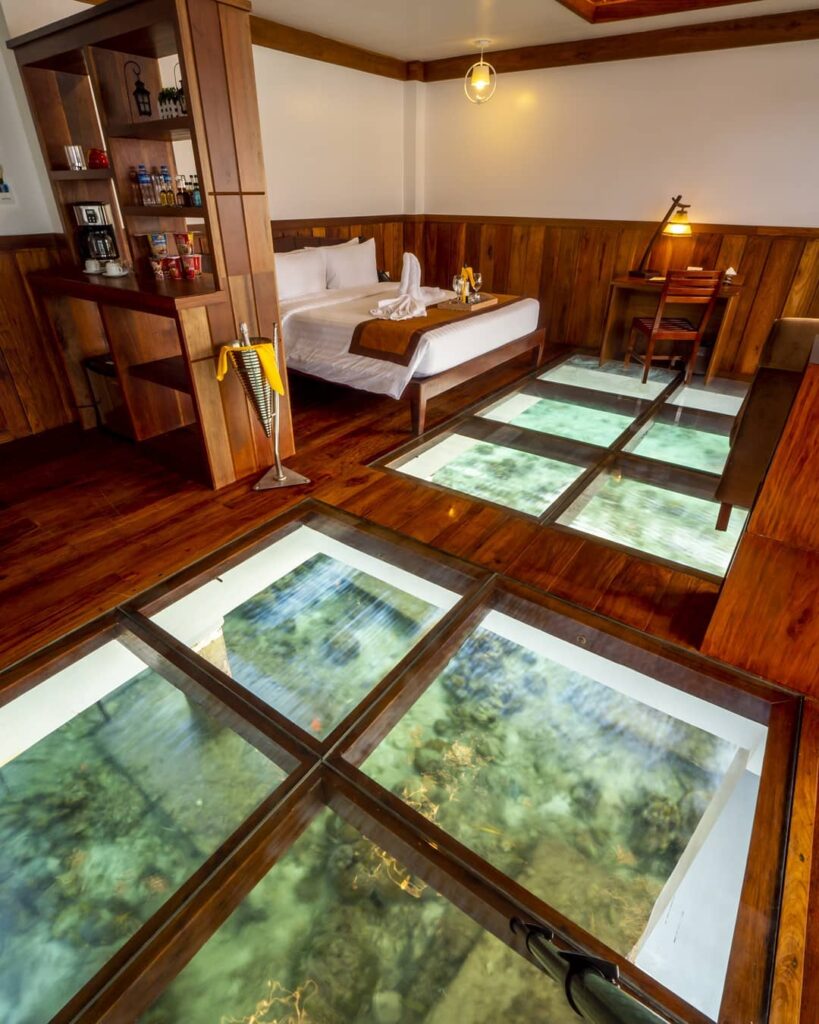Sunlight Eco Tourism Island Resort in Palawan Has Glass Floor Villas