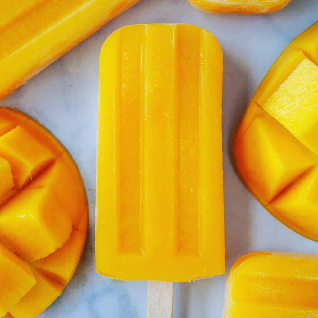 Mango popsicles