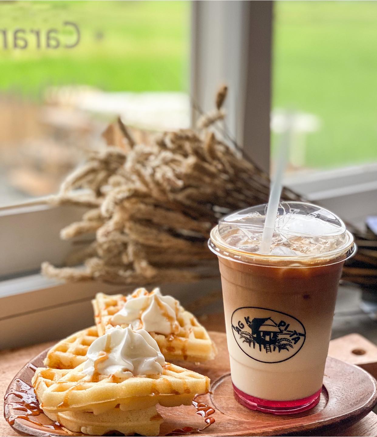 Coffee and waffles