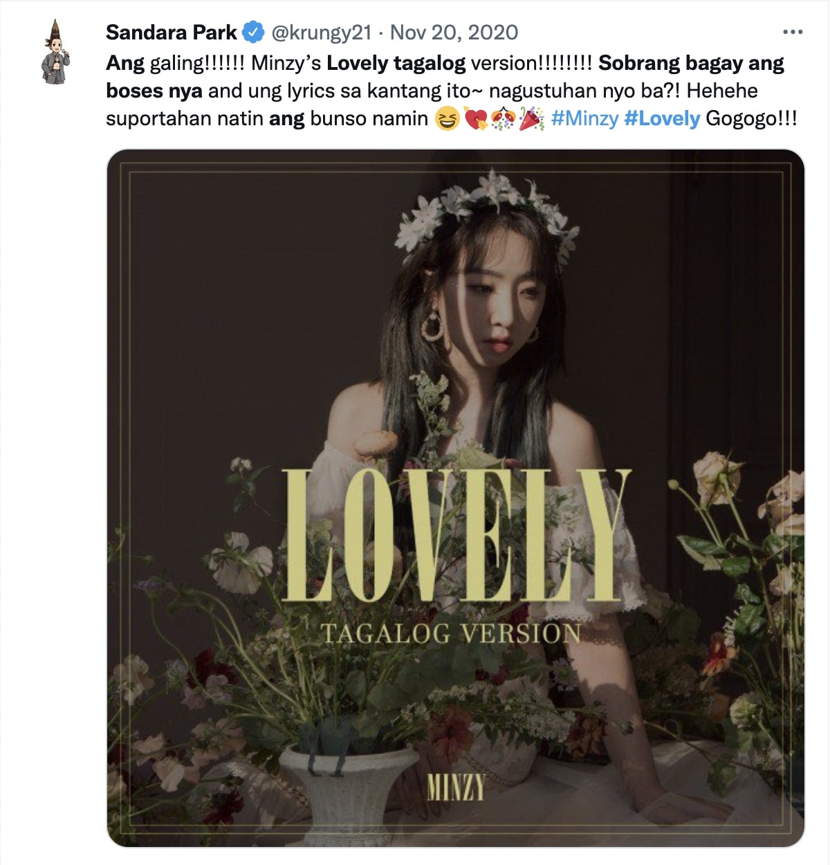 Korean and Filipino crossovers - Sandara Park Minzy Lovely